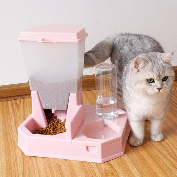 COMEDERO Y BEBEDERO PARA GATOS CON REGULADOR