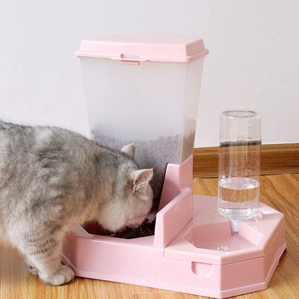 COMEDERO Y BEBEDERO PARA GATOS CON REGULADOR