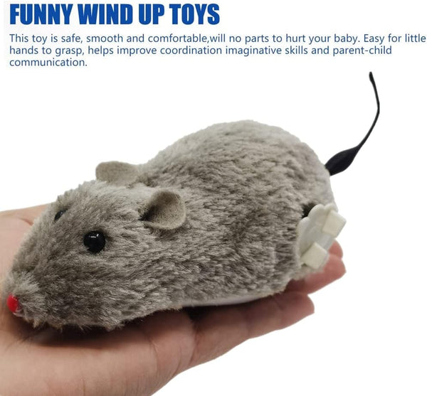 JUGUETE RATON PELUCHE A CUERDA