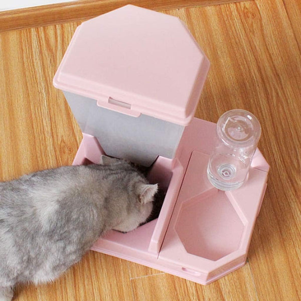 COMEDERO Y BEBEDERO PARA GATOS CON REGULADOR