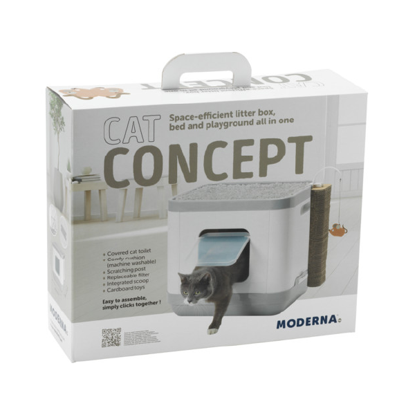ARENERO MODERNA CAT CONCEPT CON RASCADOR Y CAMA