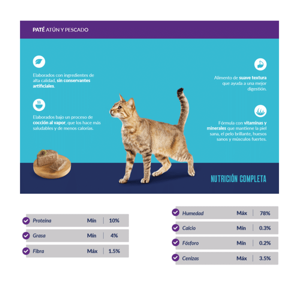 RICOCAT ADULTO PATE SABOR ATÚN Y PESCADO LATA X 160 GR