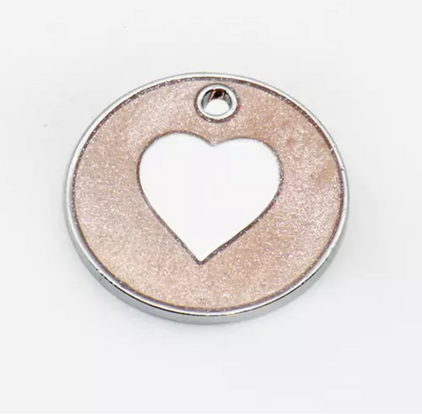 PLACA CORAZÓN GLITTER 2.5 CM