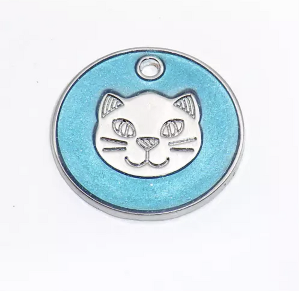 PLACA CARA DE GATO 2.5 CM GLITTER