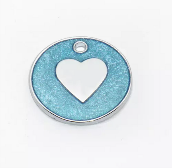 PLACA CORAZÓN GLITTER 2.5 CM