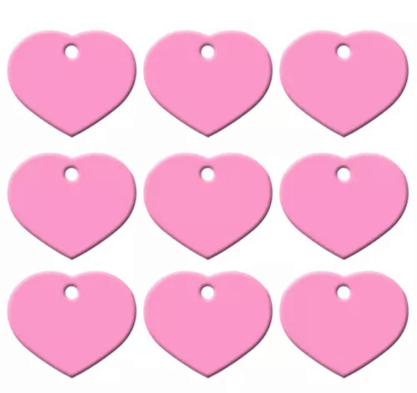 PLACA CORAZÓN ALUMINIO ANODIZADO