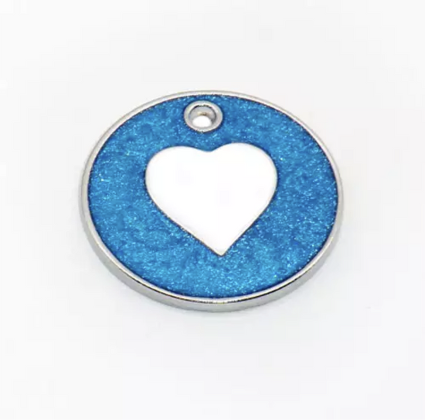 PLACA CORAZÓN GLITTER 2.5 CM