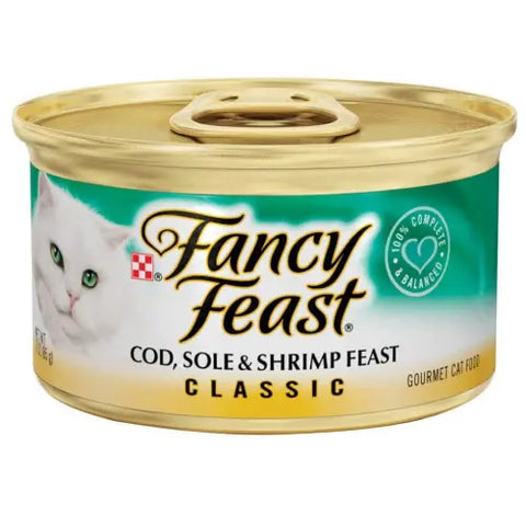 FANCY FEAST CLASSIC PATE LENGUADO DE BACALAO 85 GR