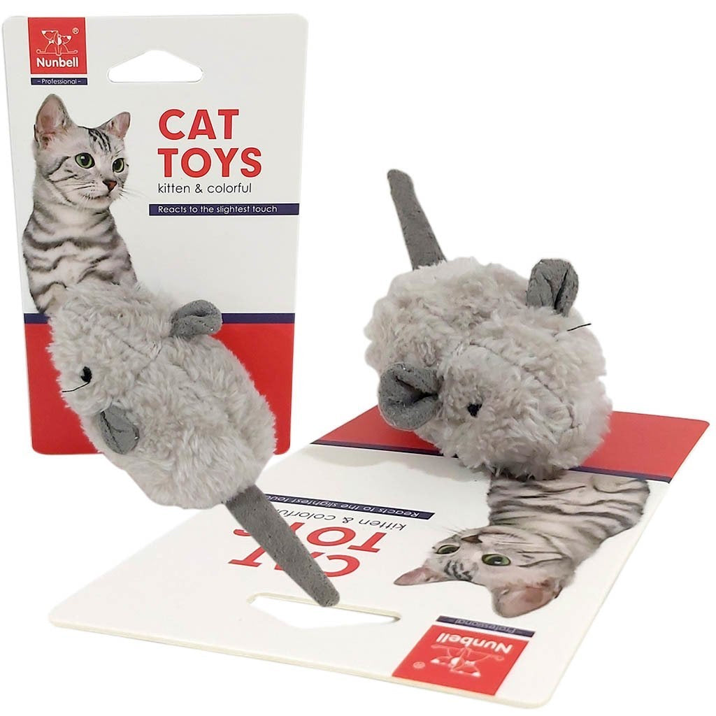 JUGUETE RATON PELUCHE CON CATNIP  NUNBELL