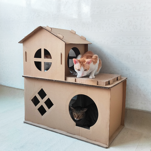 RASCADOR PARA GATOS CASA DUPLEX