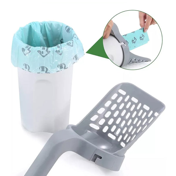 SHOVEL SCOOP - PALA DE ARENA CON ROLLO DE BASURA