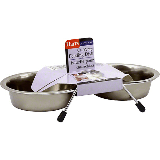 HARTZ - BOWL DOBLE CON BASE DE ALUMINIO