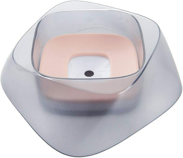 BEBEDERO ACRILICO TRANSPARENTE ANTI SALPICADURAS