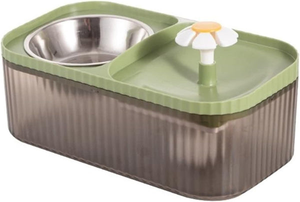 FUENTE DE AGUA DOBLE CON CAÍDA DE FLOR