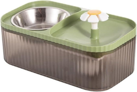 FUENTE DE AGUA DOBLE CON CAÍDA DE FLOR