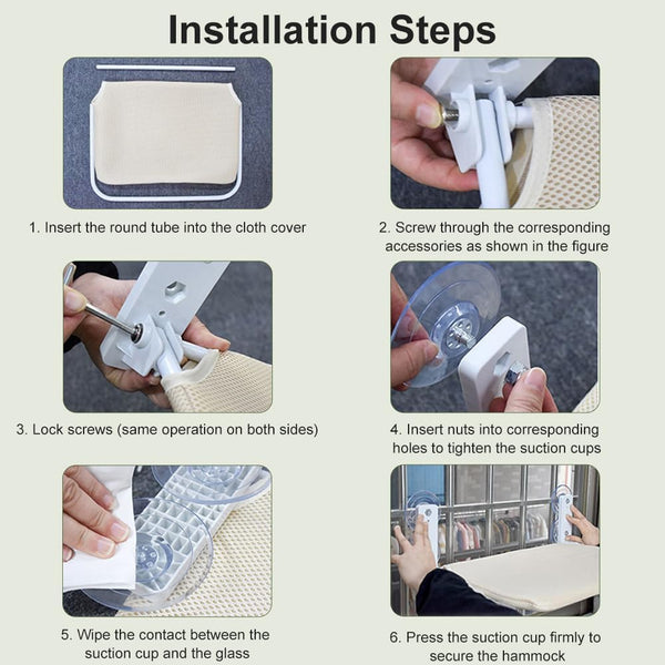 HAMACA PLEGABLE DE VENTANA PARA GATO