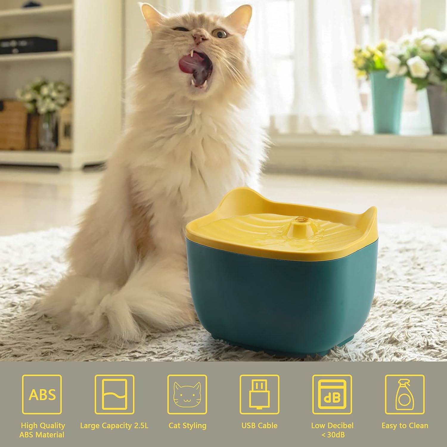 FUENTE DE AGUA PARA GATOS OREJITAS