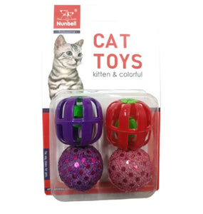 JUGUETE SET DE PELOTAS x 4 NUNBELL