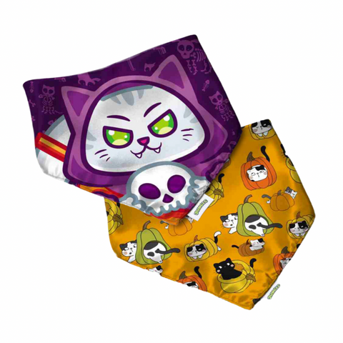 BANDANA HALLOWEEN REVERSIBLE EVIL CAT