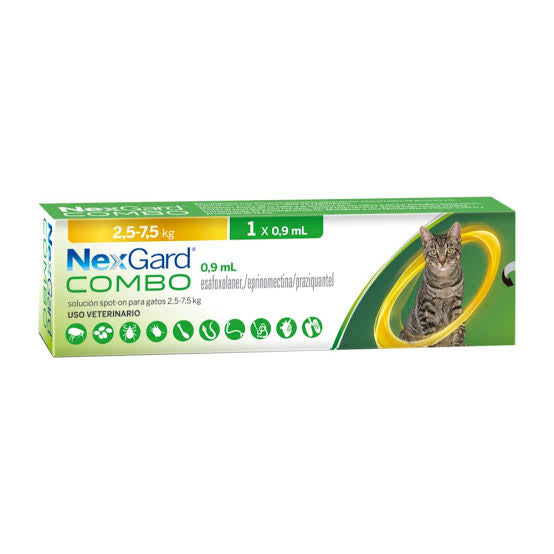 ANTIPULGAS NEXGARD GATO SMALL HASTA 2.5 KG