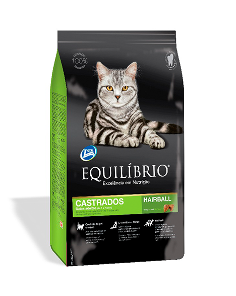 ALIMENTO EQUILIBRIO GATOS CASTRADOS 7KG
