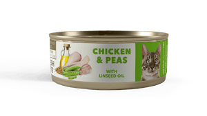 LATA AMITY GATO ADULTO - POLLO Y ARVERJAS 80 GR