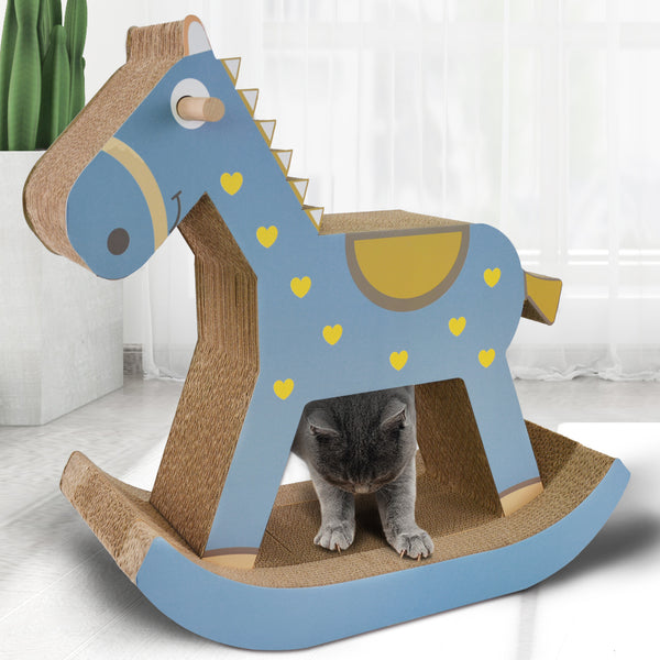 RASCADOR PARA GATOS CABALLITO MECEDORA