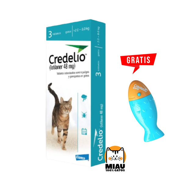 CREDELIO 48 MG PARA GATOS DE 2 A 8 KG