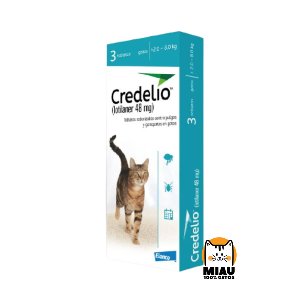 CREDELIO 48 MG PARA GATOS DE 2 A 8 KG