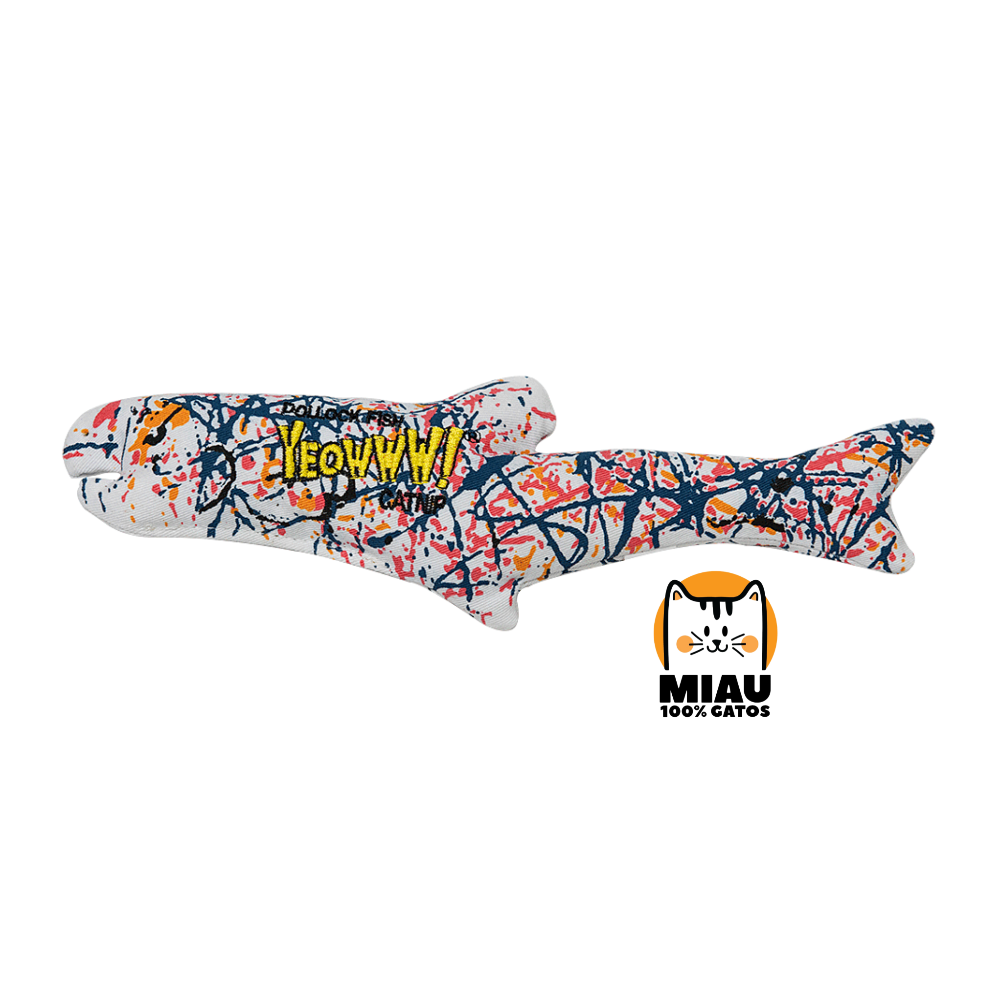 YEOWWW POLLOCK FISH RELLENO 100% CATNIP ORGÁNICO