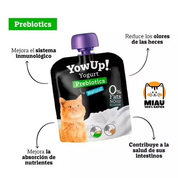 YOGURT YOWUP CON PREBIOTICOS GATOS – 85 GR