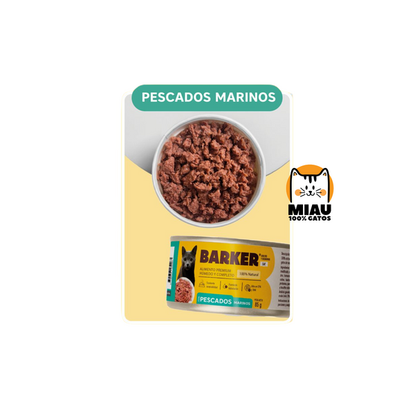 LATA BARKER GATO PESCADOS MARINOS 85 GR