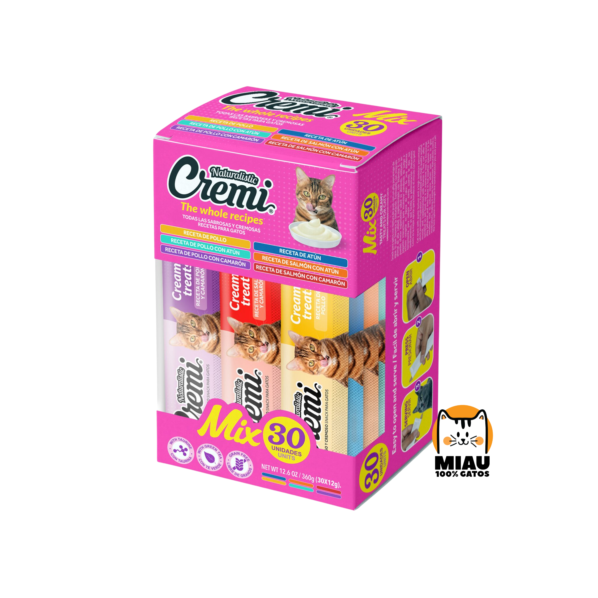CREMI BOX MIX TODAS LAS RECETAS - 30 TUBOS