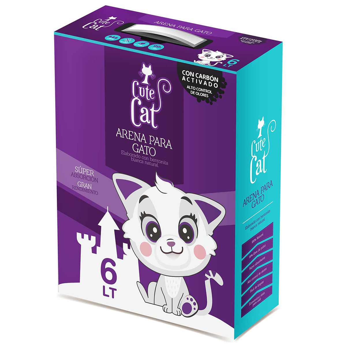 CUTE CAT CARBON ACTIVO