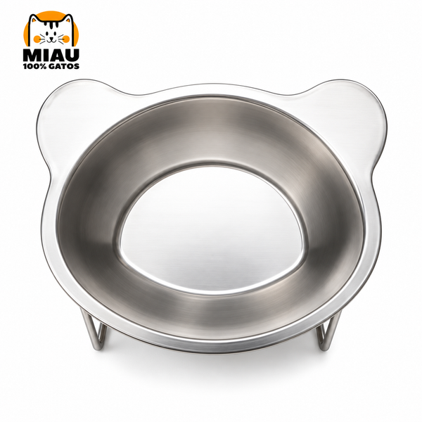 PLATO ACERO INOXIDABLE ELEVADO