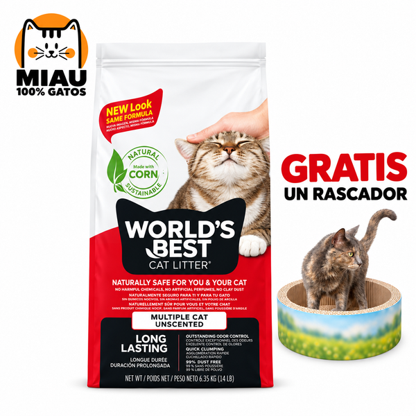 WORLD BEST CAT LITTER MULTIPLE CAT CLUMPING 6.35 KG