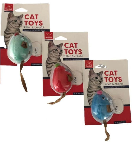 JUGUETE DE RATON NEON CON SONIDO NUNBELL