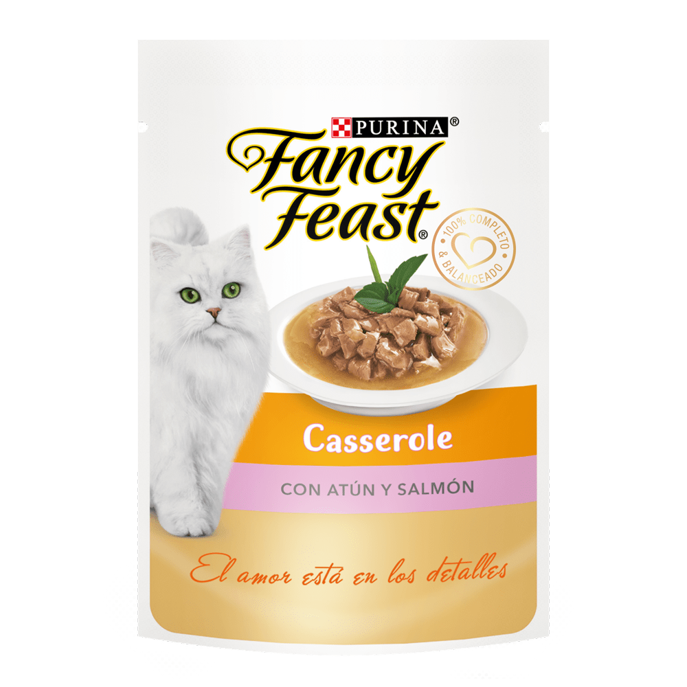 FANCY FEAST – CASSEROLE ATÚN Y SALMÓN 85GR