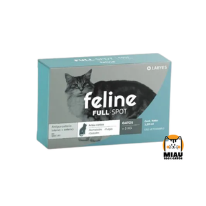 FELINE FULLSPOT 5+ KG - ANTIPULGAS Y DESPARASITANTE INTERNO PARA GATOS
