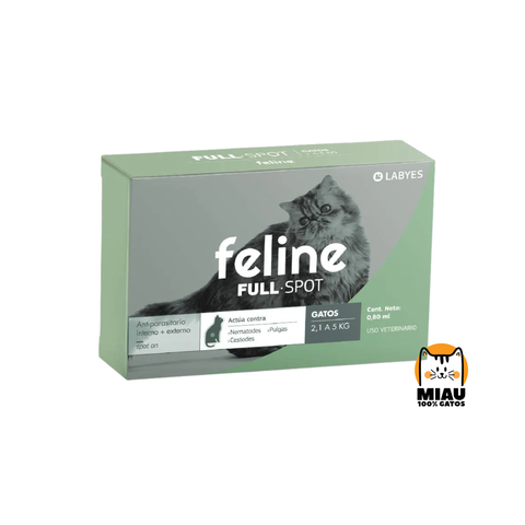 FELINE FULLSPOT 2-5 kg - ANTIPULGAS Y DESPARASITANTE INTERNO PARA GATOS