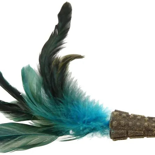 CATNIP JOHNNY STICK CON UN LADO DE PLUMA NATURAL - GIGWI