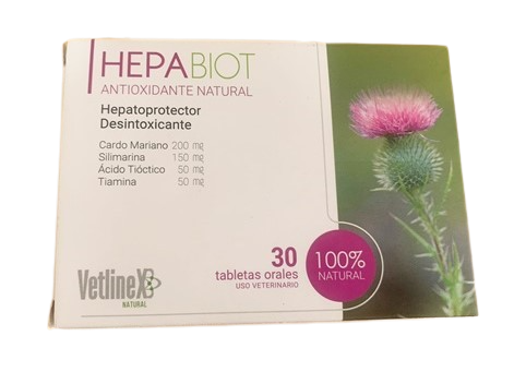 HEPABIOT - HEPATOPROTECTOR NATURAL - CAJA X 30 PASTILLAS