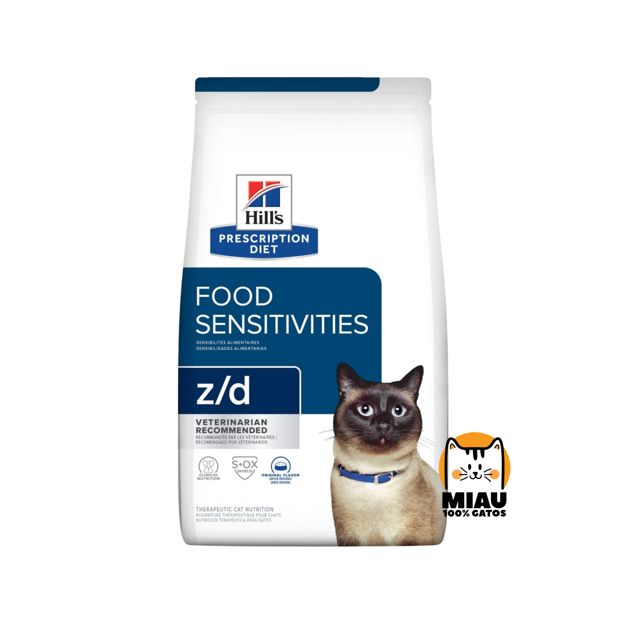 ALIMENTO MEDICADO HILLS Z/D PARA GATOS 1.8 KG