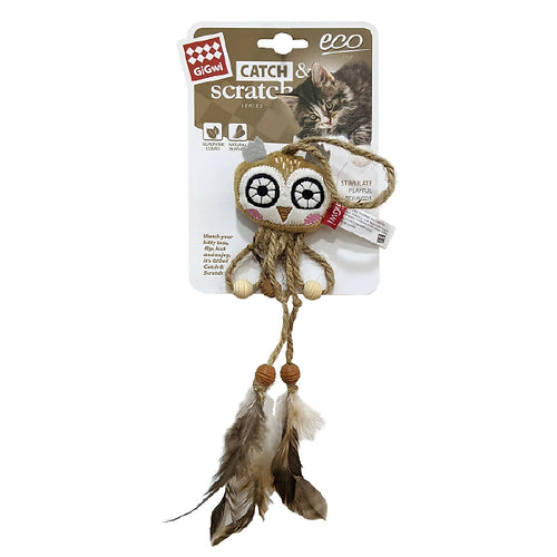 JUGUETE PARA GATO BUHO ECO CATCH & SCRATCH - GIGWI
