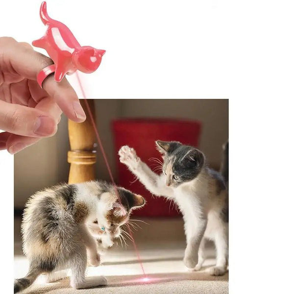PUNTERO LÁSER TIPO ANILLO PARA GATOS