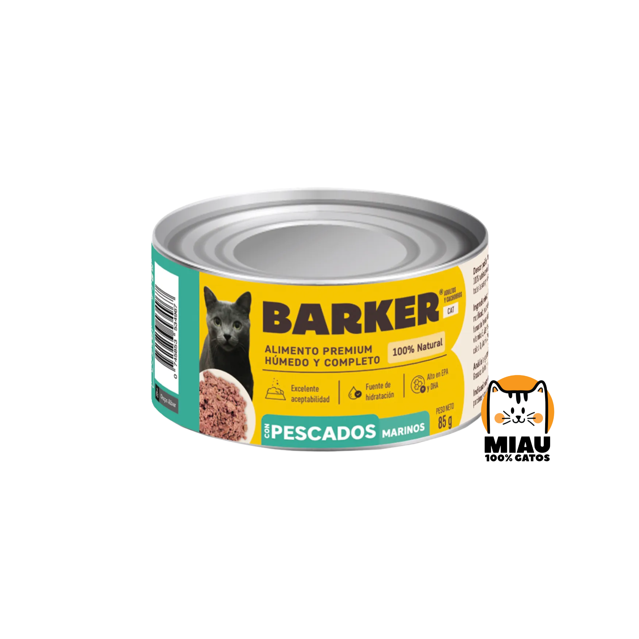 LATA BARKER GATO PESCADOS MARINOS 85 GR