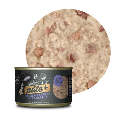 LATA TIKI CAT AFTER DARK PATE+ POLLO & PATO 80 GR.