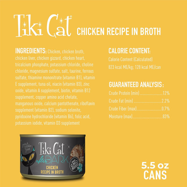 LATA TIKI CAT AFTER DARK POLLO 80 GR.