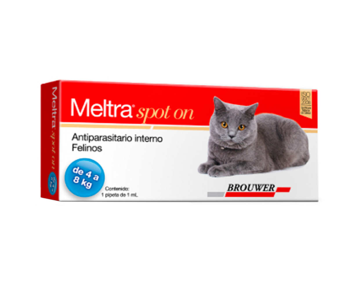 MELTRA SPOT ON GATOS DE 4 A 8 KG – ANTIPARASITARIO PIPETA