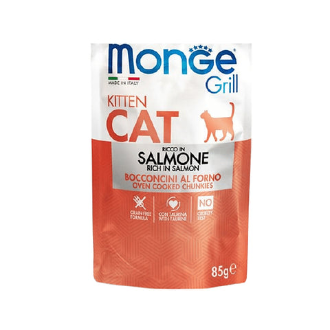 MONGE GATITOS GRILL KITTEN SALMON - 85 GR.